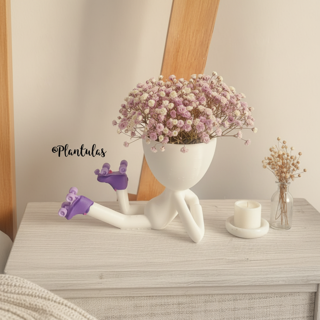Roller con Flores Inmortalizadas – Decoración 3D