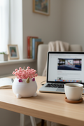 Unicorn planter - home office